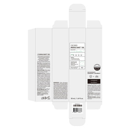 VT COSMETICS CICA Reedle Shot 100, Spicule Microneedling Serum for Pore Care & Exfoliation, Exosome, Centella Asiatica for Glass Skin, Skin Texture, Korean Liquid Skin Booster (1.69 Fl Oz / 50ml)