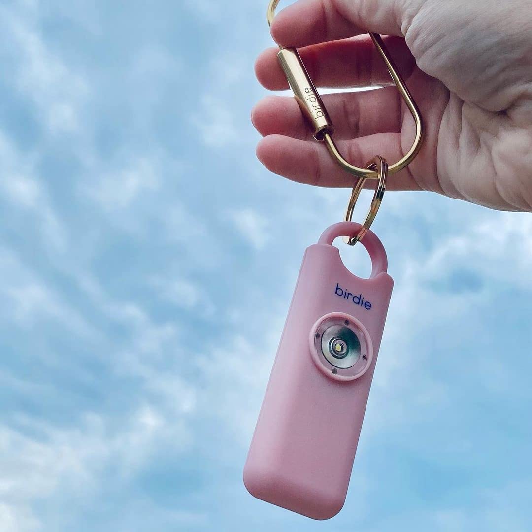 She’s Birdie–The Original Personal Safety Alarm for Women by Women–Loud Siren, Strobe Light and Key Chain in a Variety of Colors (Blossom)