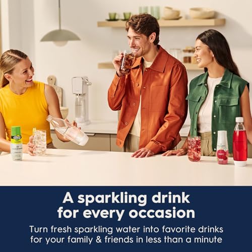 SodaStream Terra Sparkling Water Maker (Black) with CO2, DWS Bottle and Bubly Drop, Battery Powered