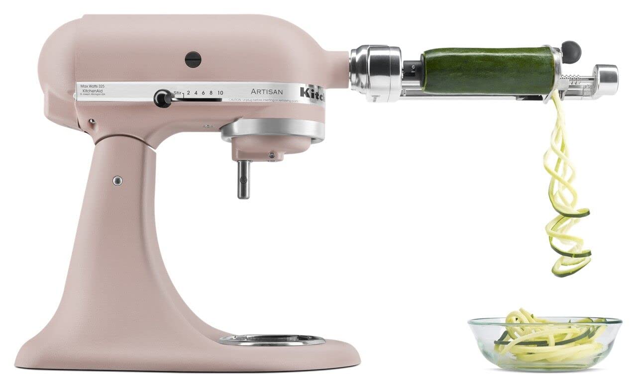 KitchenAid Artisan Series 5 Quart Tilt Head Stand Mixer with Pouring Shield KSM150PS, Feather Pink
