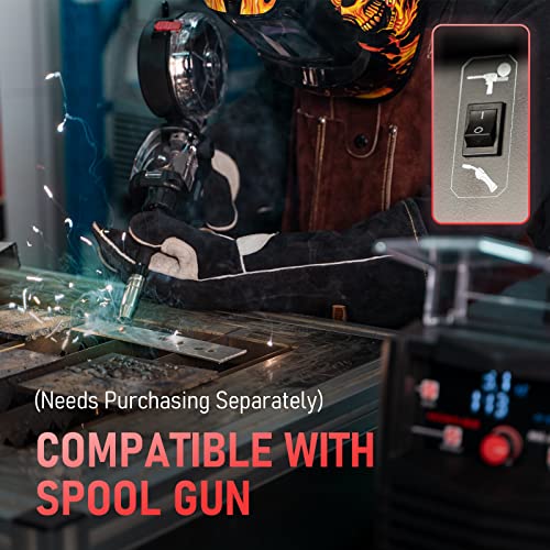 YESWELDER MIG-250 PRO Aluminum MIG Welder, 250Amp 220V, Gas MIG Gasless Flux Core Welding Machine MIG/Lift TIG/Stick 4 in 1 Welder, Spool Gun Compatible