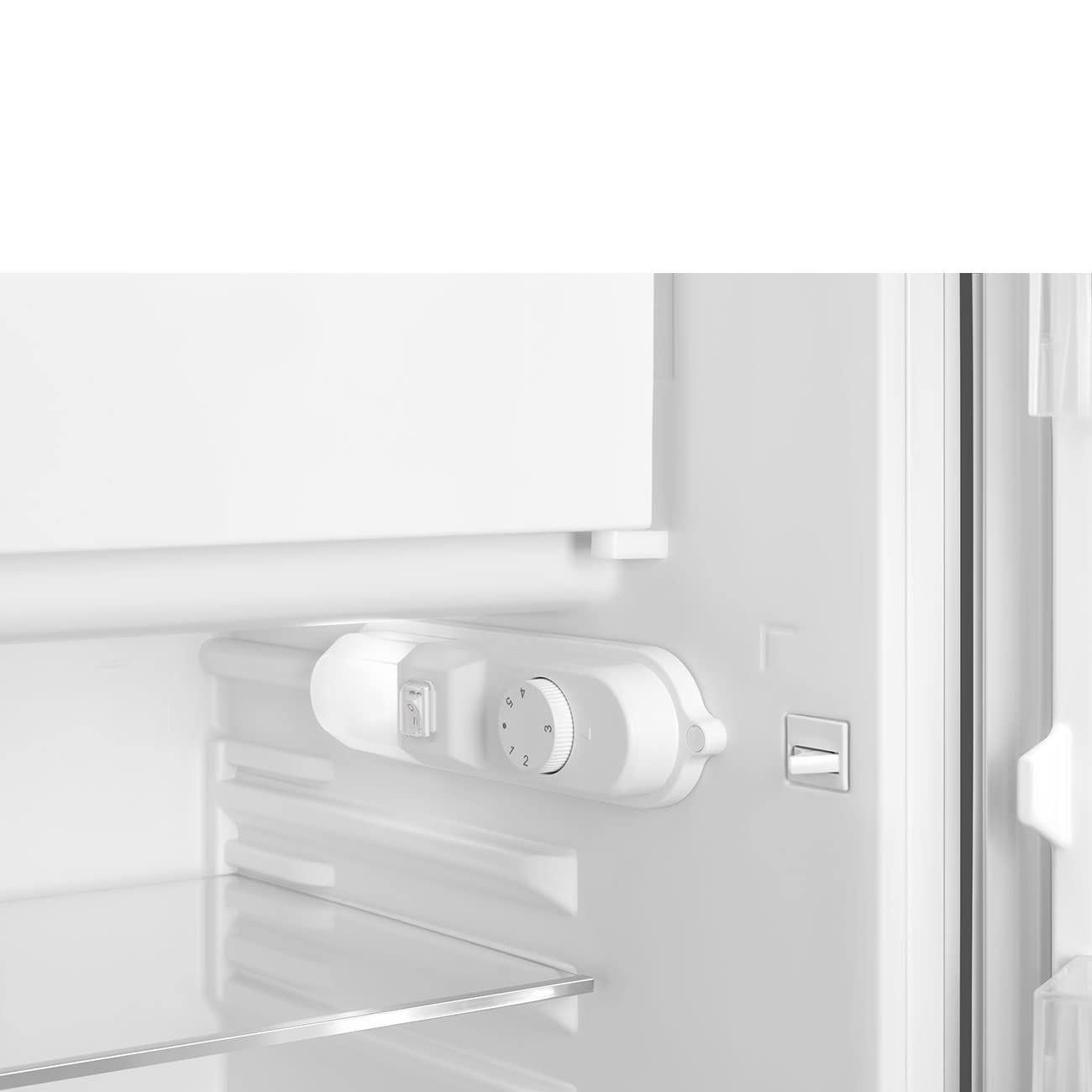 Smeg FAB10 50's Retro Style Aesthetic Refrigerator with 4.48 Cu Total Capacity, 2 Glass Shelves, LED Internal Light, 22-Inches, Red Right Hand Hinge. FAB10URRD3 Made In Italy
