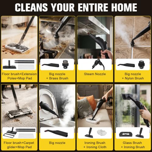 Waitbird 4.5 Bar 300°F Steam Cleaner for Bathroom, Kitchen, Floor & Grout