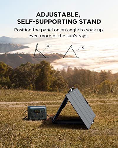 EF ECOFLOW RIVER 2 Max Solar Generator 512Wh Long-life LiFePO4 Portable Power Station& 160W Solar Panel for Home Backup Power, Camping & RVs 100% Charged in 60m with 3000+ Cycles & Up to 1000W Output