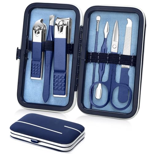 Aceoce Travel Manicure Set Pedicure Kit Nail Clippers Set Grooming Kit