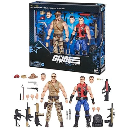 G.I. Joe Classified Series #173, SGT Slaughter & Felix Mercer Stratton, 2 Collectible 6 Inch Action Figures with 26 Accessories