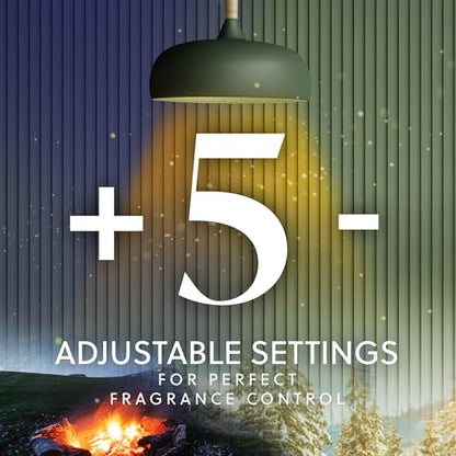 Air Wick Plug In Vibrant Scented Oils Refills, Campfire and Starlit Sky, Fall Scents, 5 ct