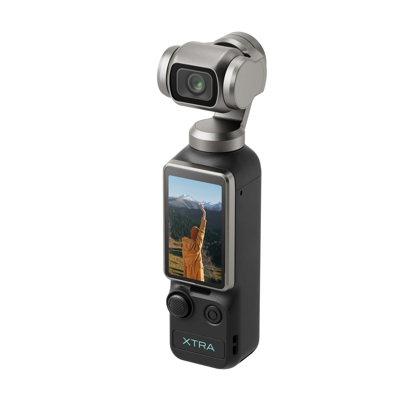 Xtra Muse, Vlogging Camera with 1'' CMOS & 4K/120fps Videos, Pocket Camera with 3-Axis Gimbal Stabilizer, Fast Focusing, Face/Object Tracking, Digital Video Camera for Photography, Digital Camera