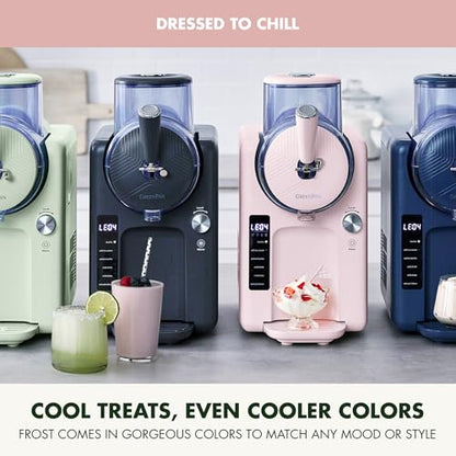 GreenPan Frost Ice Cream Maker & Slushie Machine, Soft Serve, Sorbet, Margaritas, Milkshakes, Frozen Yogurt, No Pre-Freezing, Ready in 15 Mins, 6 Modes, 7 Textures, Self-Cleaning, Family Size, Pink
