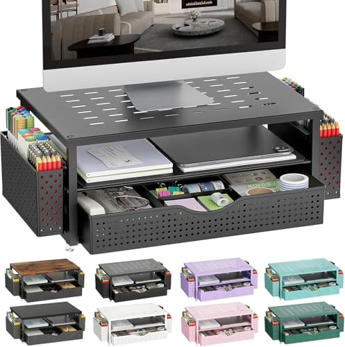 gianotter Monitor Stand with Drawer and 2 Pen Holders