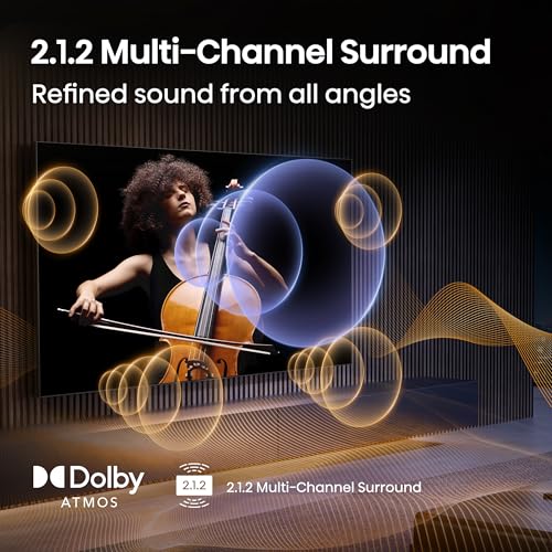 Hisense 100" Class U7 Mini-LED ULED 4K UHD Google Smart TV (100U75QG, 2025 Model) - QLED, Native 165Hz, VRR 288, Up to 3000 Nits, HDR10+, Dolby Vision IQ · Atmos, IMAX Enhanced, 2.1.2 Ch Surround