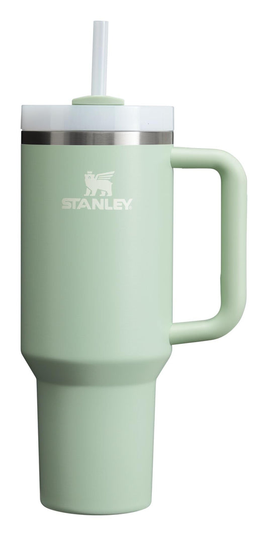 Stanley Quencher H2.0 Tumbler with Handle & Straw 40 oz | Twist On 3-Way Lid | Cupholder Compatible for Travel | Insulated Stainless Steel Cup | BPA-Free | Matcha Cream