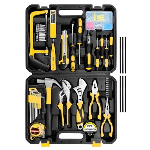 SOLUDE Tool Set,148-Piece Home Repair Tool Kit for Men Women College Students,Household Basic Hand Tool Sets with Case for Home Maintenance,Dorm Essentials,Auto Repair & DIY Projects