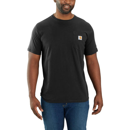 Carhartt Men's Force Relaxed Fit Midweight Short-Sleeve Pocket T-Shirt (Also Available in Big & Tall), Black
