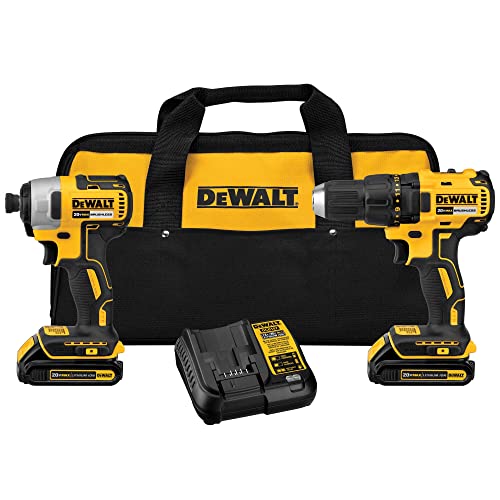 DEWALT 20V MAX Cordless Drill, Impact Driver, 2-Tool Power Tool Combo Kit, Brushless Power Tool Set with 2 Batteries and Charger Included (DCK277D2)