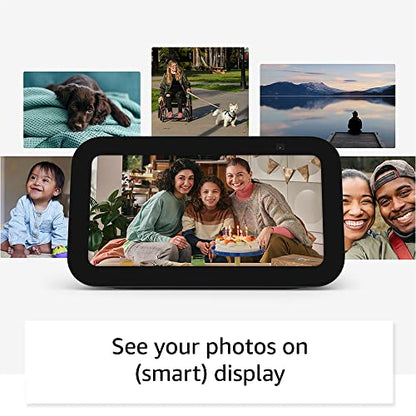 Amazon Echo Show 5 (3rd Gen, 2023 release) | Smart display with 2x the bass and clearer sound | Charcoal