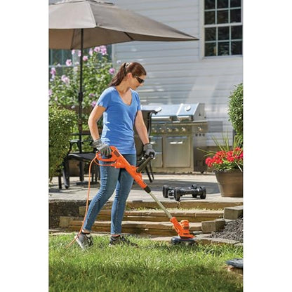 BLACK+DECKER 3-in-1 Corded Lawn Mower, String Trimmer & Edger, 12-Inch (BESTA512CM)