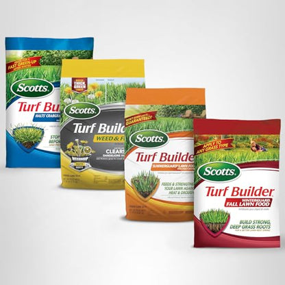 Scotts Turf Builder 4-Bag Lawn Care Bundle for Small Lawns with Halts Crabgrass Preventer, Weed & Feed5, SummerGuard and WinterGuard