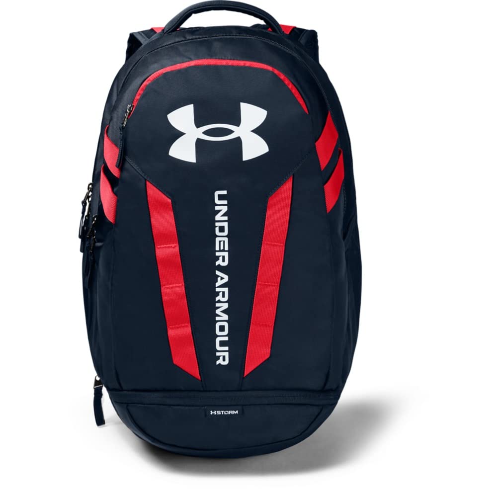 Under Armour Unisex-Adult Hustle 5.0 Backpack , Academy Blue (409)/White , One Size Fits All