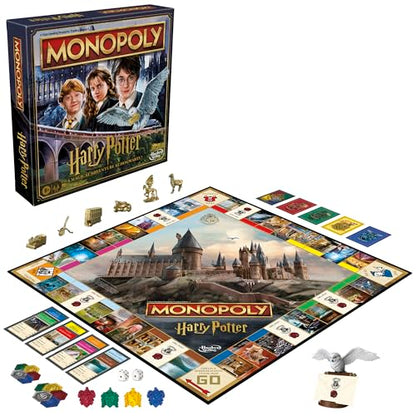 Monopoly Harry Potter Edition Board Game | A Magical Adventure at Hogwarts | Ages 8 and Up | 2 to 6 Players | Family Games | Gifts for Kids and Adults