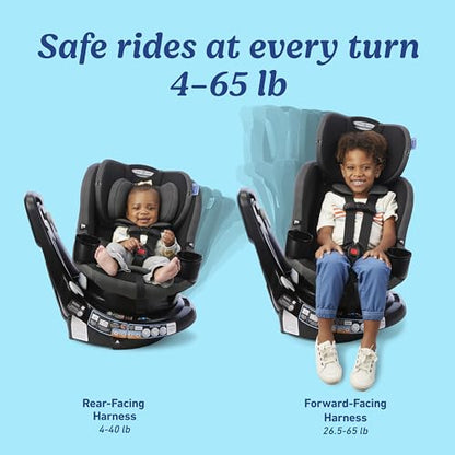Graco EasyTurn 360 2-in-1 Rotating Convertible Car Seat, Solae