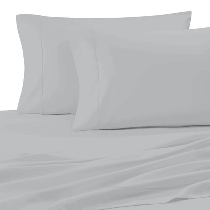 100% Cotton Soft Silver Pillowcase Set, 400TC Percale Pillowcases, King Pillowcase Set, Skin Friendly Cooling Pillowcases, Hotel Luxury Cotton Pillowcases for by Purity Home