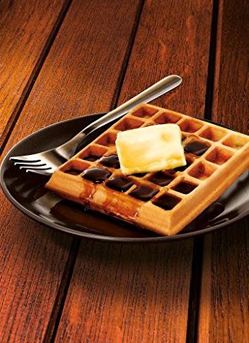 KRUPS: Waffle Maker, Stainless Steel, 4 Slices, 1200 Watts Square, 5 Browning Levels, Removable Plates, Dishwasher Safe, Belgian Waffle Silver and Black