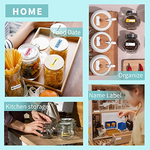 Phomemo D30 Label Maker Machine, Portable Bluetooth Mini Label Printer, Smart Phone Handheld Thermal Sticker Small Labeler Multiple Templates Font Icon Inkless for Home Office