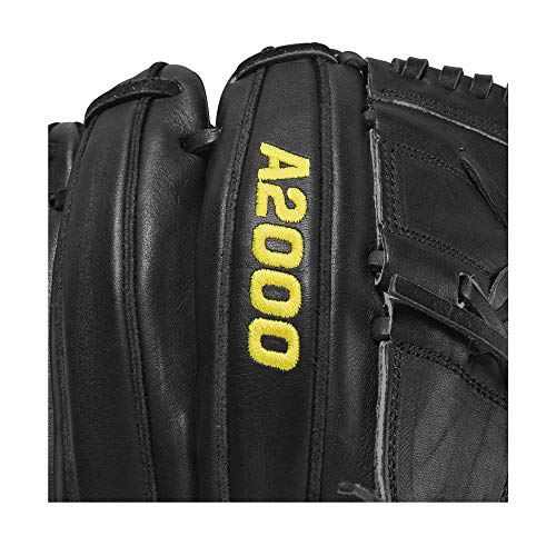 Wilson 2021 Clayton Kershaw A2000 CK22 GM 11.75" Baseball Pitcher's Glove - Black/Yellow, Right Hand Throw