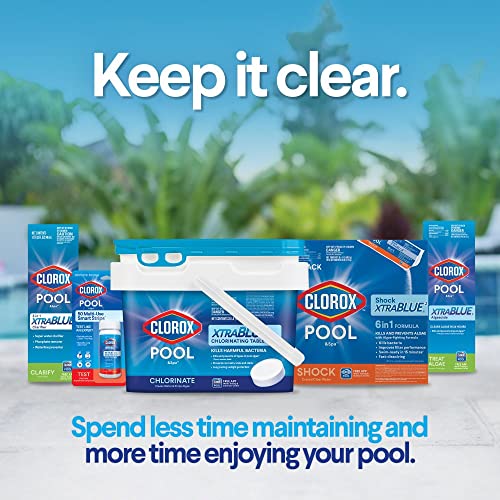 CLOROX Pool&Spa XtraBlue 3” Chlorinating Tablets, Kills Bacteria & Stops Algae, 5 LB