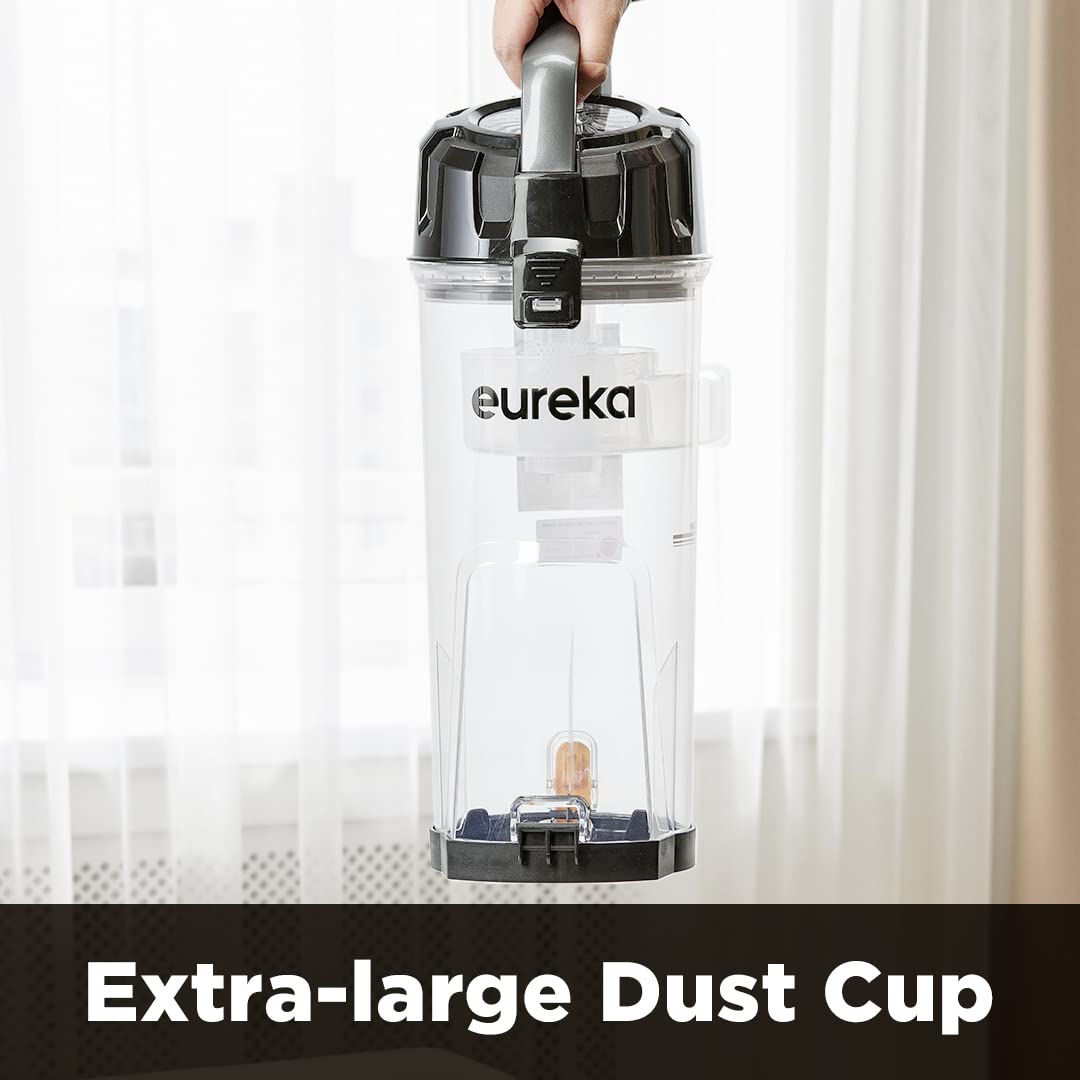 EUREKA PowerSpeed Lightweight Powerful Upright Vacuum Cleaner for Carpet and Hard Floor, Pet Turbo, Black,Yellow