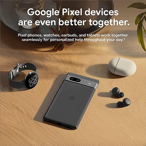 Google Pixel 7a - Unlocked Android Cell Phone - Smartphone with Wide Angle Lens and 24-Hour Battery - 128 GB – Charcoal