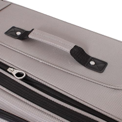 SwissGear Sion Softside Expandable Roller Luggage, Pewter, 3-Piece Set (21/25/29)