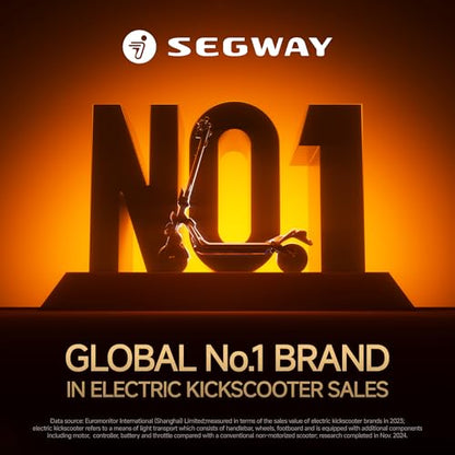 Segway Ninebot E2 Pro Electric Kick Scooter, 15.5 mph Max Speed, 24.9-Mile Range, Power by 350W Motor, Cruise Mode, UL-2272 Certified