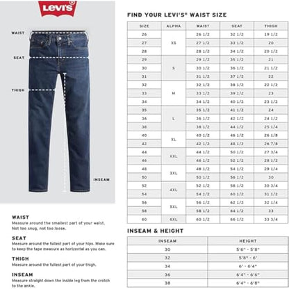 Levi's Men's 505 Regular Fit Jeans (Also Available in Big & Tall), Cash, 36W x 34L