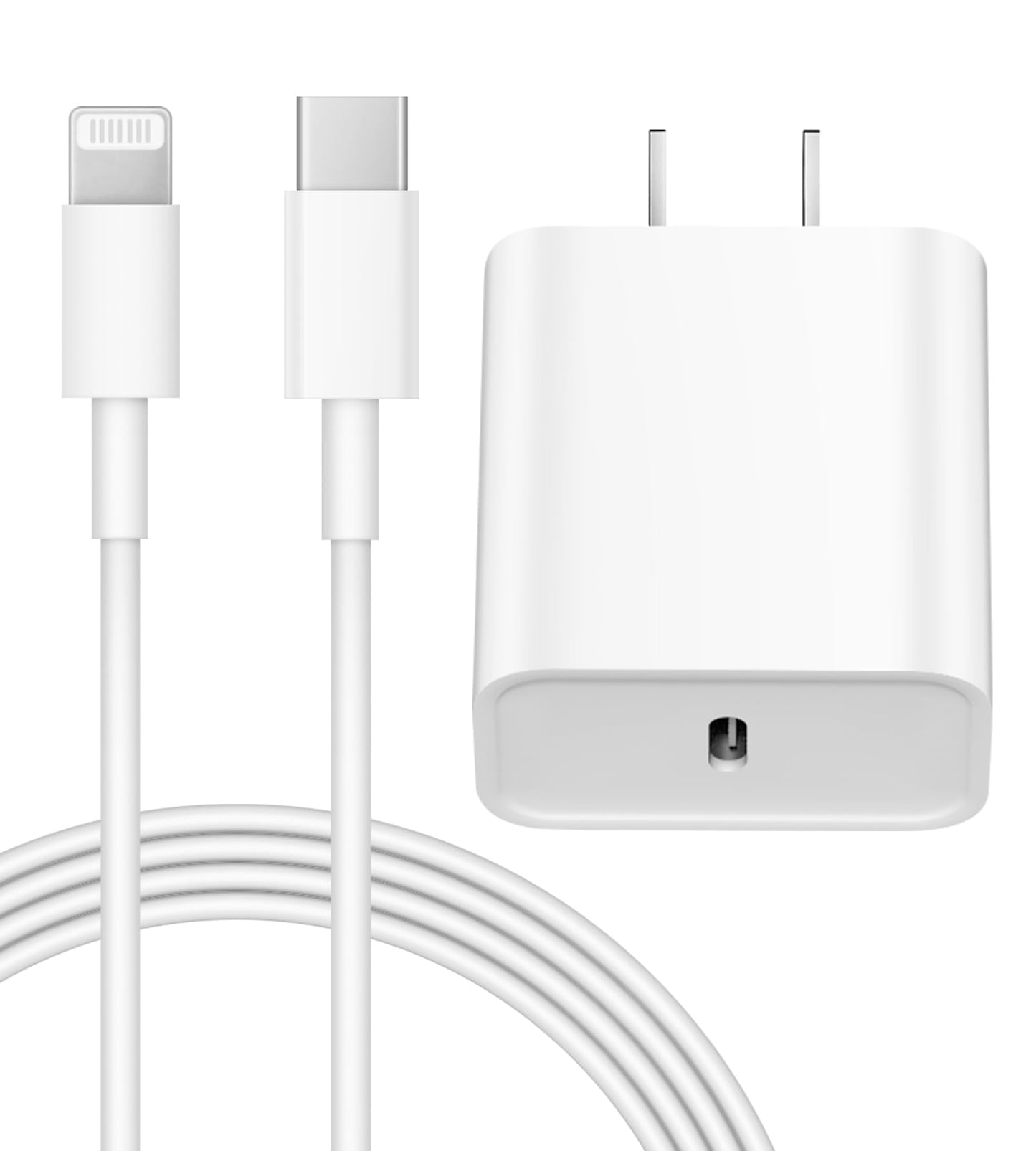 iPhone 14 13 12 Charger Fast Charging 20W PD USB C Wall Charger with 6FT Fast Charging Cable Compatible iPhone 14/13/12/11/Pro/Pro Max/Mini/Xs Max/XR/X, iPad