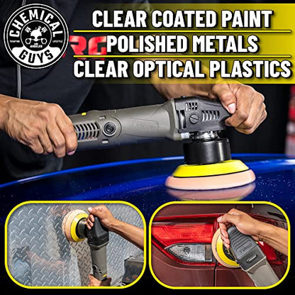 Chemical Guys BUF 503X TORQX Random Orbital Polisher, Pads, Polishes & Compounds Kit (Safe for Cars, Trucks, SUVs, & More) 700W, Orbit 8mm - 9 Items