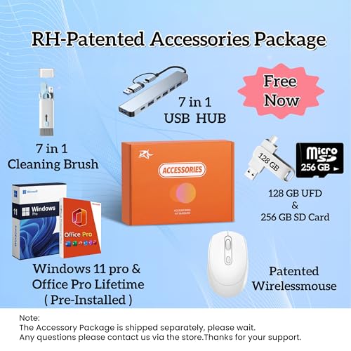 HP 2025 14 inch HD Laptop, Office Pro Lifetime License, Intel Processor N150, 16 GB RAM, 384 GB Storage(128GB UFS+256GB MSD), Copilot AI, Wi-Fi 6, Lightweight, Windows 11 Pro, w/Accessories