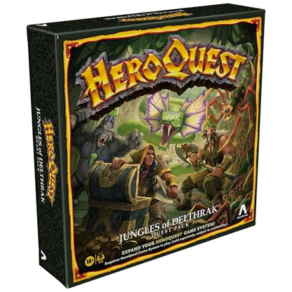 Avalon Hill HeroQuest Jungles of Delthrak Quest Pack | Roleplaying Games | Ages 14+ | 2 to 5 Players | Requires HeroQuest Game System to Play