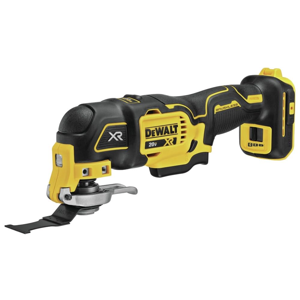 DEWALT 20V MAX XR Oscillating Tool Kit, 3 Speed, With Blades, Battery and Charger Included (DCS356C1)