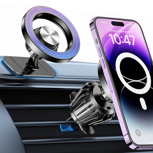 Kaistyle for Magsafe Car Mount【Strong Magnets】Magnetic Phone Holder for Car Phone Holder Mount Dash Mounted Holders Phone Holders for Your Car Accessories for Women Men Mothers Gifts for iPhone 17 16
