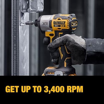 DEWALT 20V MAX XR Impact Driver and Hammer Drill Cordless Power Tool Combo Kit, Includes 2 x 4ah POWERPACK Batteries and a Charger (DCK250QQ2)