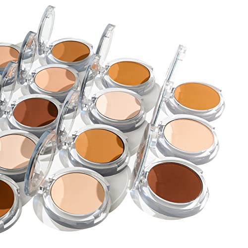 PUR Beauty 4-in-1 Pressed Mineral Makeup Powder Foundation with SPF 15 - Concealer & Finishing Compact Pressed Powder for Face - Buildable Medium to Full Coverage Foundation Powder (Linen)