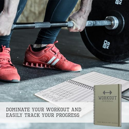 The Ultimate Fitness Journal for Tracking and Crushing Your Gym Goals - Detailed Workout Planner & Log Book For Men and Women - Great Gym Accessories With Calendar, Nutrition & Progress Tracker