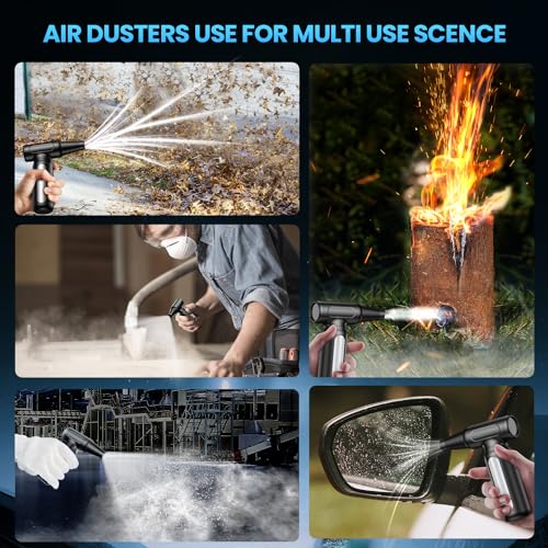 Compressed-Air-Duster-Mini-Blower- Turbo Fan- 300000RPM Electric Duster- Keyboard Cleaning kit- No Canned- Replace Compressed air can- Jet Dry Blower- Car Dryer air Blower- Pc dusters for Cleaning