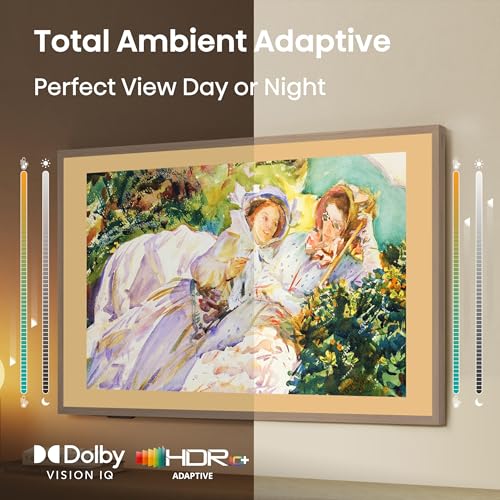 Hisense 55-Inch Class QLED 4K S7N CanvasTV Series Dolby Vision HDR Google Smart TV (55S7N) - 144Hz, Art Mode, Anti-Glare Panel, Hi-Matte Display, Frame & UltraSlim Wall Mount Included