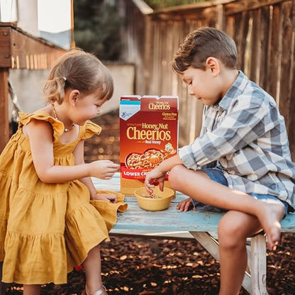 Honey Nut Cheerios Cereal, Limited Edition Happy Heart Shapes, Heart Healthy Cereal With Whole Grain Oats, Giant Size, 27.2 oz