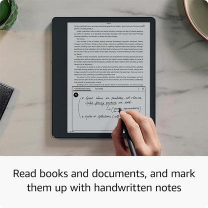 Kindle Scribe Essentials Bundle including Kindle Scribe (16 GB), Basic Pen, Leather Folio Cover with Magnetic Attach - Burgundy, and Power Adapter