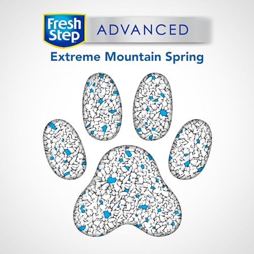 Fresh Step Clumping Cat Litter, Advanced, Extreme Odor Control, Extra Large, 25 Pounds total, (2 Pack of 12.5lb Boxes)