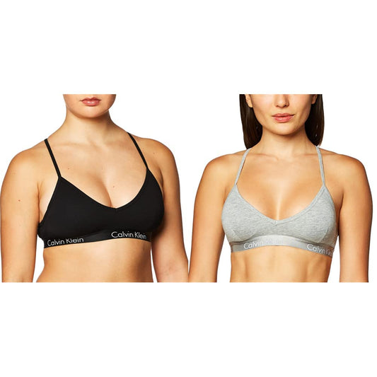 Calvin Klein Motive Cotton Lightly Lined Bralette